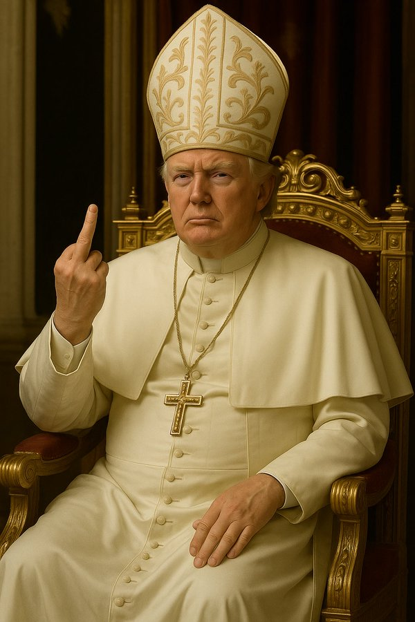 I hope this pisses off a few Cath-o-licks.... they played an active and vital role in getting this POS elected....

May this image remind them of their sins....