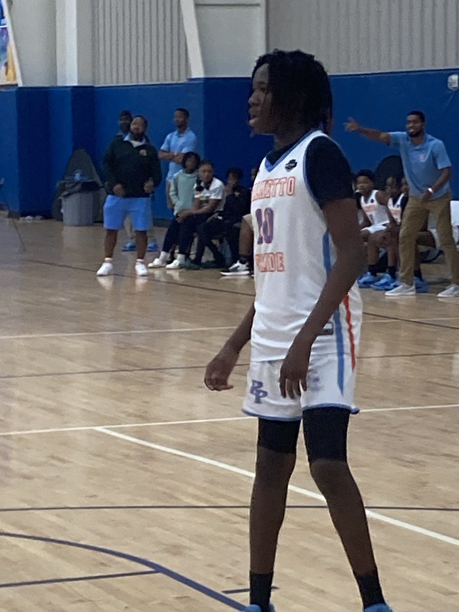 2030 Jordan Crawford on to watch for Palmetto Pride NXT PRO. Can be an interesting prospect down the road if he continues to grow. Good size, rebound out of area, and can hit shots from anywhere on the floor. 

#BIGSHOTS #MYRTLEBEACHJAM