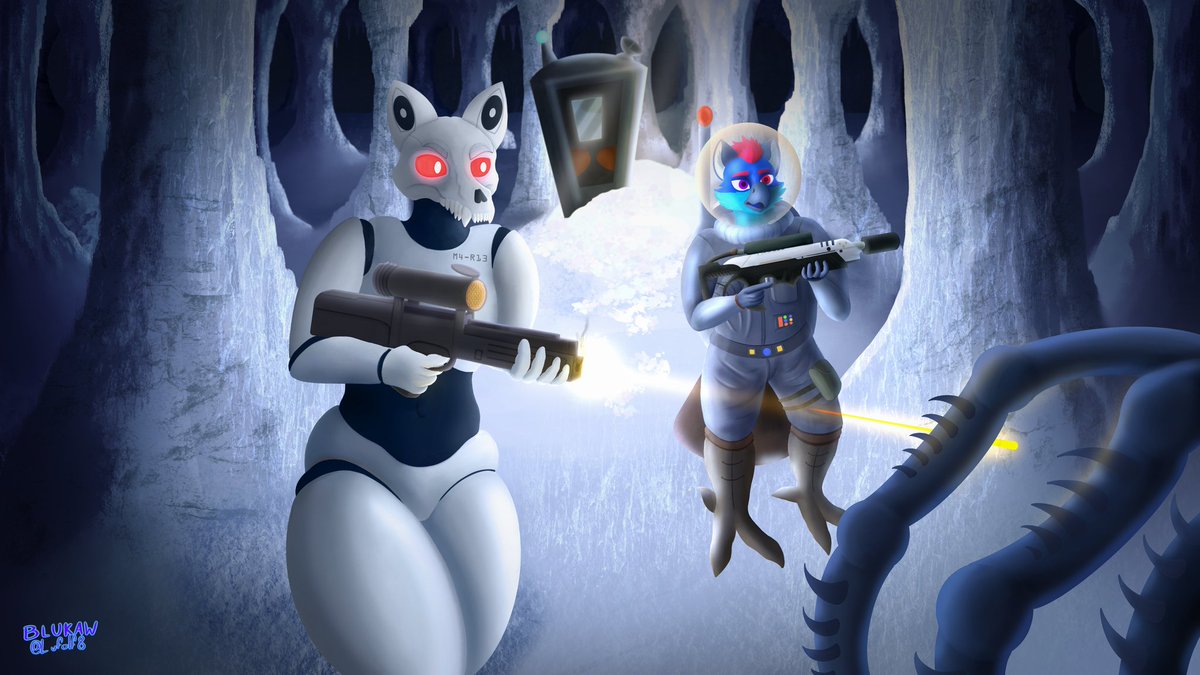 LuFolf8's tweet photo. "I still hear the cave whispers"

#furryart #furry #foreverwar #art https://t.co/rT2basjyPF