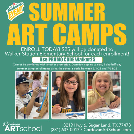 🎨🖌 Cordovan Art School

The partnership promotion with Walker Station Elementary School runs from May 1st and ends on July 31st. The promotion is for Full-Price, Half-Day, Five-Day Camps only.

Enter code Walker25 in the comments section at the bottom of the registration form!