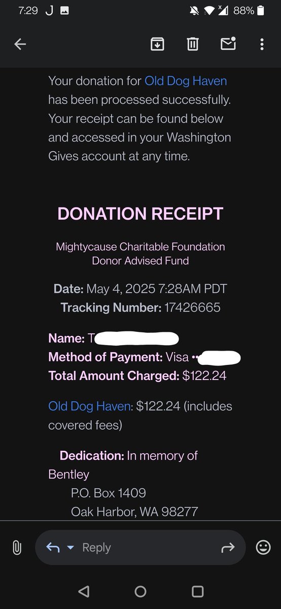 tmr_makes's tweet image. Donation to Old Dog Haven and Motley Zoo Animal Rescue made this morning for the animals and in Memory of Mr B. Hard to believe it&apos;s been three years this month month.