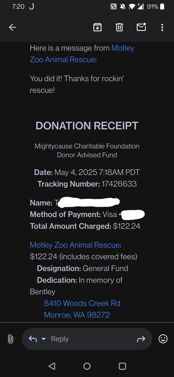 tmr_makes's tweet image. Donation to Old Dog Haven and Motley Zoo Animal Rescue made this morning for the animals and in Memory of Mr B. Hard to believe it&apos;s been three years this month month.