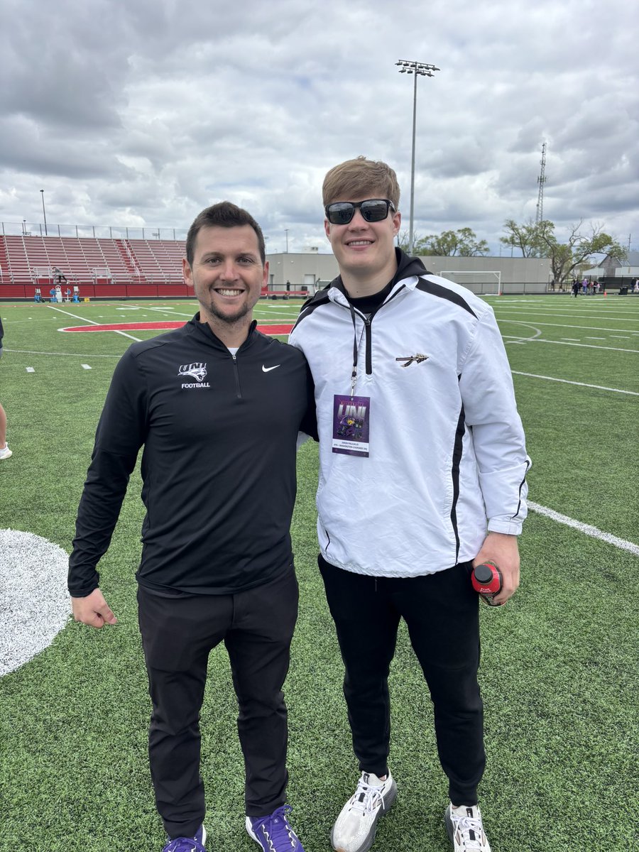 Thank you for the awesome spring game <a href="/CoachHupke/">Sean Hupke</a> <a href="/UNIFootball/">UNI Football</a>!