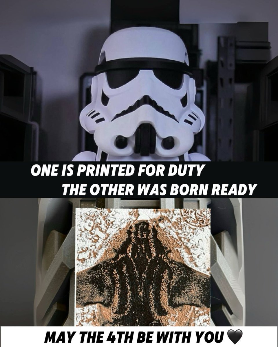 Creality3dP's tweet image. May the Fourth—and alike, may the Force be with you—on every build, every print, every meow.

#creality #crealityk2plus #StarWars #MayThe4thBeWithYou  #StarWarsFan #StormtrooperArt #starwarsart #jedi #starwarsartwork #cat