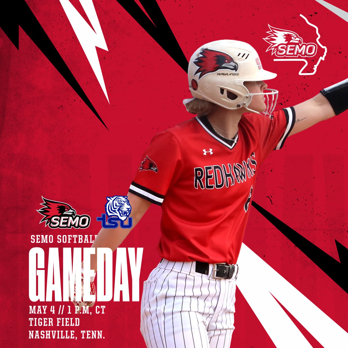SEMOsoftball's tweet photo. Southeast Missouri wraps up its series at Tennessee State TODAY. SEMO, trailing 4-0, in the top of the second, will resume game two before playing its series finale. Start time is 1 p.m., CT.
Live Stats: https://t.co/4p4JKfy78g https://t.co/buG9OJ1yf3