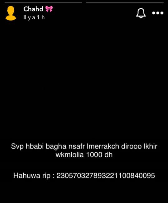 7emzza0ff's tweet image. Someone just sent me this, wach s3aya wlat 3adi z3ma? Chhad l9lawi?