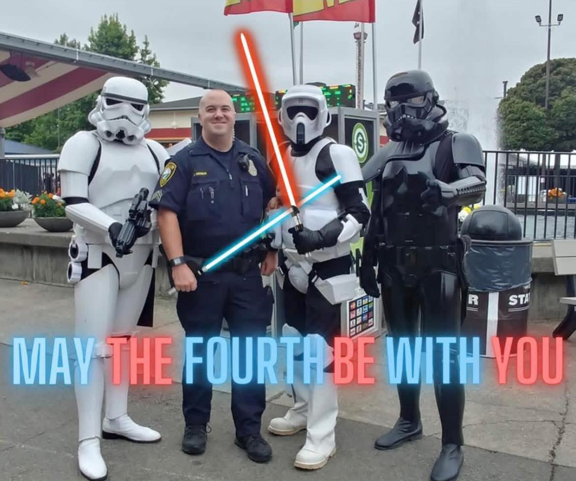 May the Fourth be with you! 
#PuyallupPD #maythe4thbewithyou