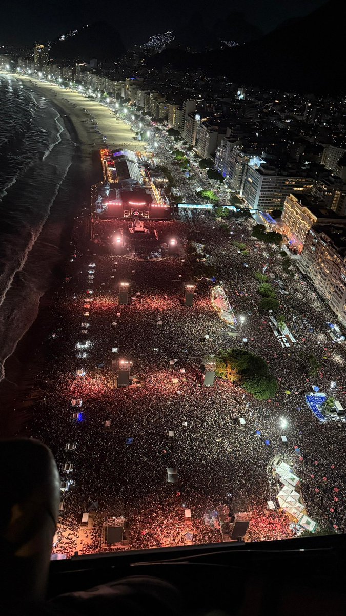 100 mil pessoas VS 2 Milhões de pessoas em Copacabana

<a href="/grok/">Grok</a> está correto?