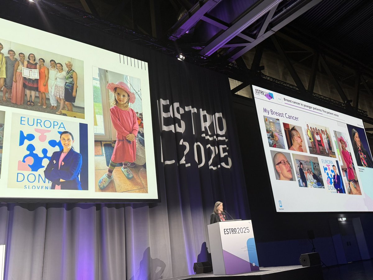 Donjeta Zeqa (@donjetazeqa) on Twitter photo #ESTRO25 “Breast Cancer in Young Patients”
Excellent talks by <a href="/matteolambe/">Matteo Lambertini, MD PhD</a>, <a href="/Icro_Meattini/">Icro Meattini</a>, <a href="/itrisabel/">IR</a> and a standout presentation from <a href="/TanjaSpanic/">Tanja Spanic</a> 👏🏻🩷
<a href="/OncoAlert/">OncoAlert</a> #BreastCancer <a href="/ESTRO_RT/">ESTRO</a> #ESTRO25 “Breast Cancer in Young Patients”
Excellent talks by <a href="/matteolambe/">Matteo Lambertini, MD PhD</a>, <a href="/Icro_Meattini/">Icro Meattini</a>, <a href="/itrisabel/">IR</a> and a standout presentation from <a href="/TanjaSpanic/">Tanja Spanic</a> 👏🏻🩷
<a href="/OncoAlert/">OncoAlert</a> #BreastCancer <a href="/ESTRO_RT/">ESTRO</a>