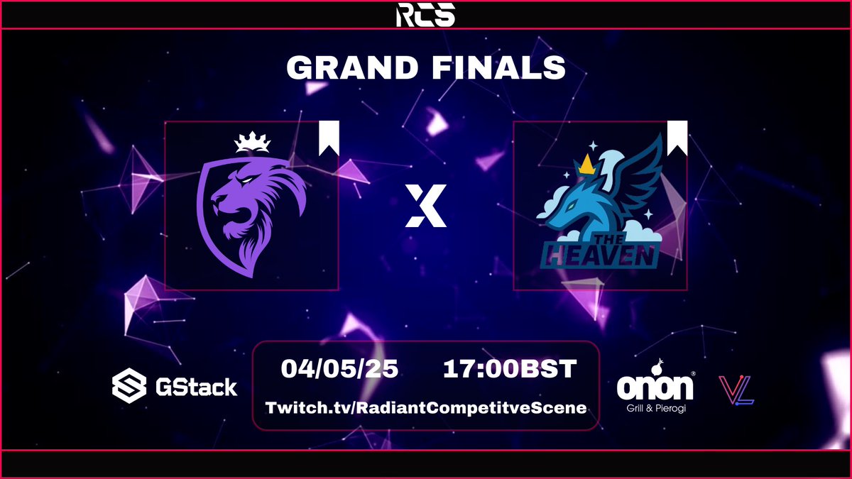 RCS (@radiantsceneeu) on Twitter photo 🔥 From humble beginnings to the ultimate showdown — it all comes down to this. <a href="/REYeSportsUK/">REY eSports</a> faces <a href="/FLMTheHeaven/">The Heaven</a> in the epic GRAND FINALE.
👀 Two teams. One final clash.
Every step led to this moment.
🎥 today at 17:00BST on twitch.tv/radiantcompeti… 🔥 From humble beginnings to the ultimate showdown — it all comes down to this. <a href="/REYeSportsUK/">REY eSports</a> faces <a href="/FLMTheHeaven/">The Heaven</a> in the epic GRAND FINALE.
👀 Two teams. One final clash.
Every step led to this moment.
🎥 today at 17:00BST on twitch.tv/radiantcompeti…