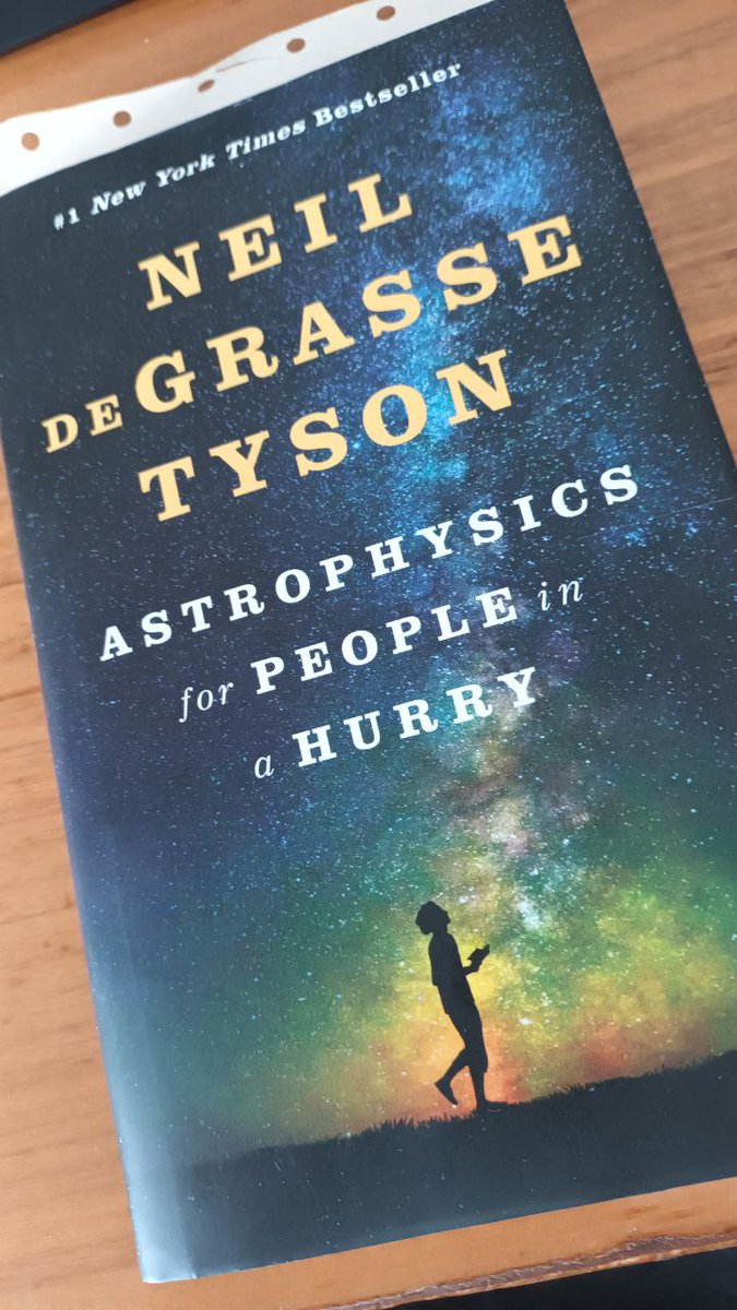 Currently reading "Astrophysics for people in a hurry" by Neil degrasse Tyson. So far I love it very much and it lets me focus on the book only, without any distractions!

#bookworm #reading #Astrophysics #theuniverse #NeilDegrasseTyson