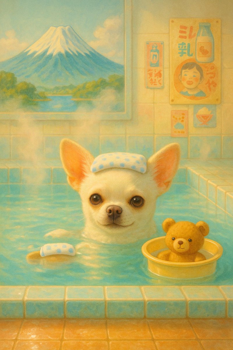 tBxpP9aTLfA6T1e's tweet image. 【ご報告】🧼🧸
生成AI画像「ちわの湯くーちゃん」が、SORA Exploreに掲載されました！
世界中のクリエイターの目に触れ、たくさんの反応をいただいています☺️

画像は Content Credentials付き（署名済み） で公開しています。
よろしければご覧ください✨

#AIart #ContentCredentials  #SORA