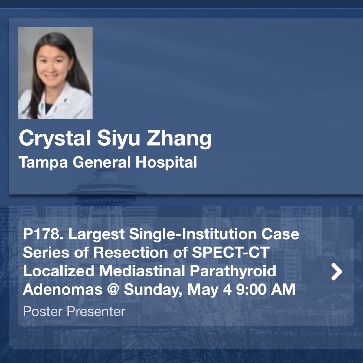 Crystal Zhang, MD, MPH (@crystalzhangmd) on Twitter photo Honored to have the opportunity to present our poster at #AATS2025 and many thanks to Dr. Eric Sommers and our team for supporting this project <a href="/TGHCares/">Tampa General Hospital</a> <a href="/WomenInThoracic/">WomenInThoracicSurg</a> <a href="/AATSHQ/">AATS</a> Honored to have the opportunity to present our poster at #AATS2025 and many thanks to Dr. Eric Sommers and our team for supporting this project <a href="/TGHCares/">Tampa General Hospital</a> <a href="/WomenInThoracic/">WomenInThoracicSurg</a> <a href="/AATSHQ/">AATS</a>
