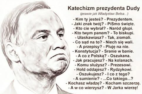 PISEgzekutor (@egzekutor2000) on Twitter photo Katechizm kłamcy <a href="/AndrzejDuda/">Andrzej Duda</a> ..... Bogu dzięki, że ta 10 letnia prezydentura tego durnia już się konczy Katechizm kłamcy <a href="/AndrzejDuda/">Andrzej Duda</a> ..... Bogu dzięki, że ta 10 letnia prezydentura tego durnia już się konczy