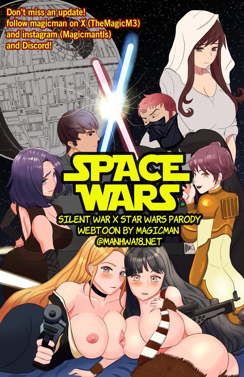 TheMagicM3's tweet image. Happy #StarWarsDay everybody! #MayThe4th  Thanks to everybody who have read the first preview of my Silent War Pornhwa X Star Wars comic in Manhwa18,net! (r18) May the force be always with you!