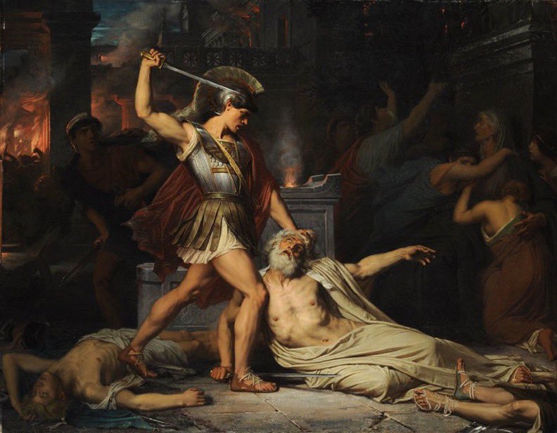 La muerte de Priamo, Jules Joseph Lefebvre, 1861