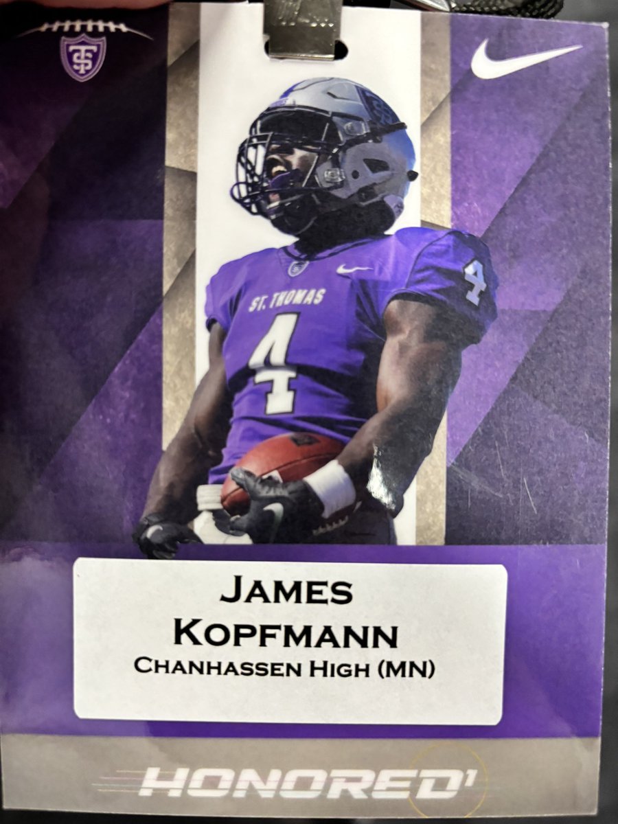 James Kopfmann (@jameskopfmann) on Twitter photo Thank <a href="/jay_macintyre11/">Jay MacIntyre</a> for having me out for junior day!! Had a great time learning about the culture at <a href="/UST_Football/">St. Thomas Football</a> Thank <a href="/jay_macintyre11/">Jay MacIntyre</a> for having me out for junior day!! Had a great time learning about the culture at <a href="/UST_Football/">St. Thomas Football</a>