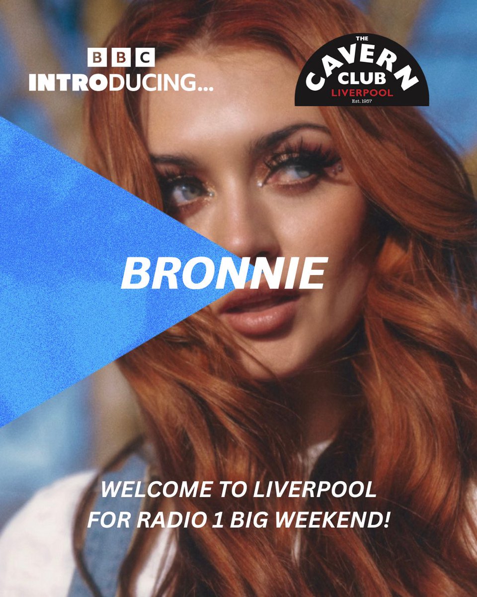 BRONNIE (@bronniemusic) on Twitter photo Hey mom we’ve been asked to kick of radio 1’s big weekend at THE cavern club wtfff 🥹
21st May 7pm head down to the cavern club to watch us play the <a href="/bbcmerseyside/">BBC Merseyside</a> event! Hey mom we’ve been asked to kick of radio 1’s big weekend at THE cavern club wtfff 🥹
21st May 7pm head down to the cavern club to watch us play the <a href="/bbcmerseyside/">BBC Merseyside</a> event!