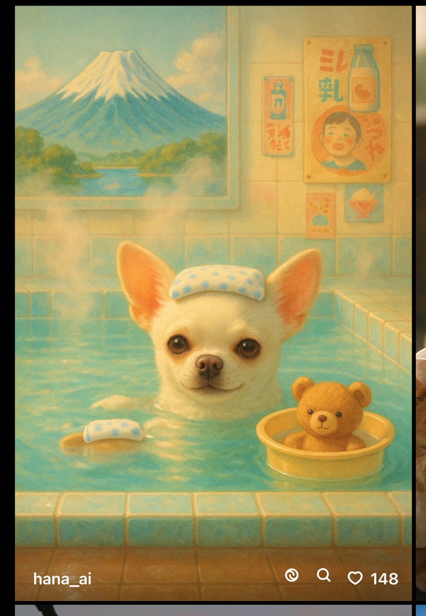 tBxpP9aTLfA6T1e's tweet image. 【ご報告】🧼🧸
生成AI画像「ちわの湯くーちゃん」が、SORA Exploreに掲載されました！
世界中のクリエイターの目に触れ、たくさんの反応をいただいています☺️

画像は Content Credentials付き（署名済み） で公開しています。
よろしければご覧ください✨

#AIart #ContentCredentials  #SORA