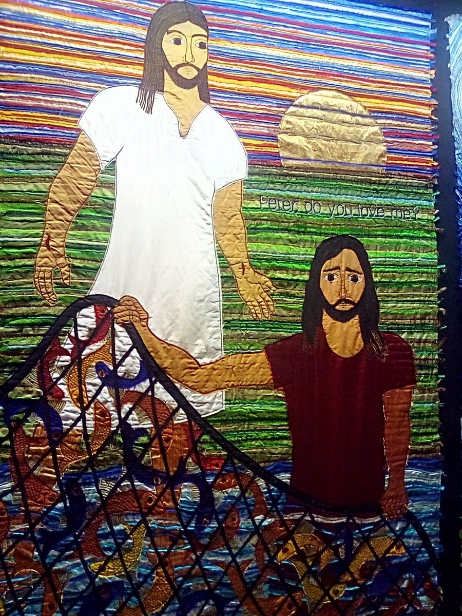 Sunday , lovely service at Southwell Minister and a look at these wonderful tapestry s. Made my heart full. Lovely morning and early afternoon in Southwell.