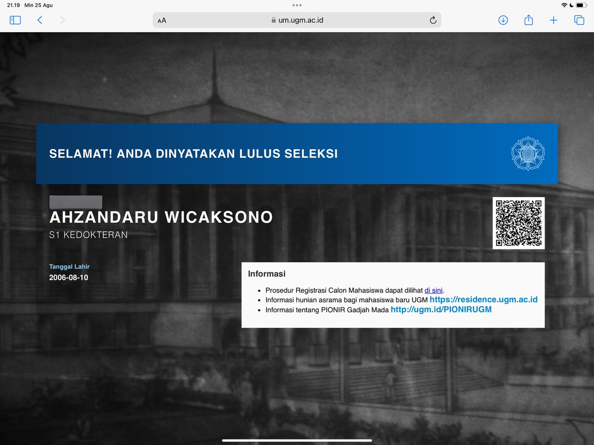 cara aku lolos UTUL UGM Kedokteran 2024, apa aja yang harus dilakukan setelah UTBK! 🤩

dikumpulkan dari kebanyakan mahasiswa kedokteran UGM yang lolos lewat UTUL, sebuah utas (agak yapping)—