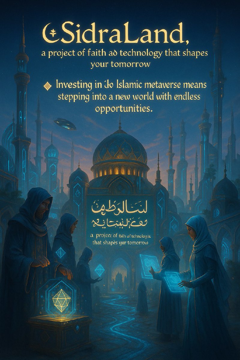 minatoromid's tweet photo. "In SidraLand, the boundaries of reality and legends merge. Step into this digital world and experience something beyond time and space."
🕌💫 #IslamicFuture #IslamicMetaverse #SidraLand https://t.co/DSH0fSevQy