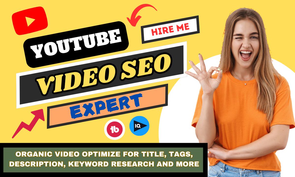 I will do best YouTube channel setup, optimize and video SEO expert
Gig Link- fiverr.com/s/P2V05R
#YouTube channel setup, #video SEO, #YouTube SEO,  #YouTube