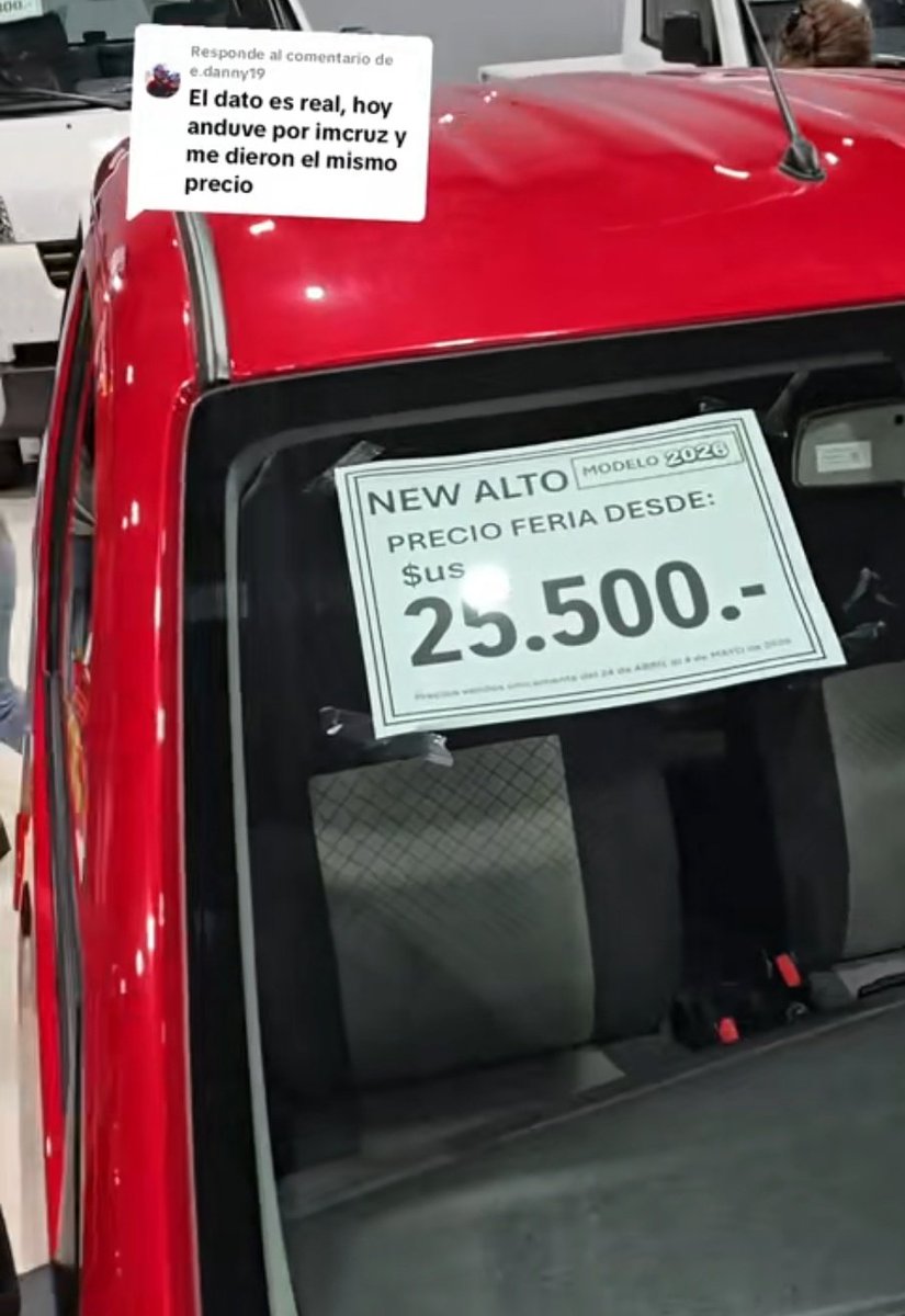 En la #FEXCO te venden un Suzuki Alto desde 25.500 USD.
Y solo es el comienzo...

Bolivia, ex país.