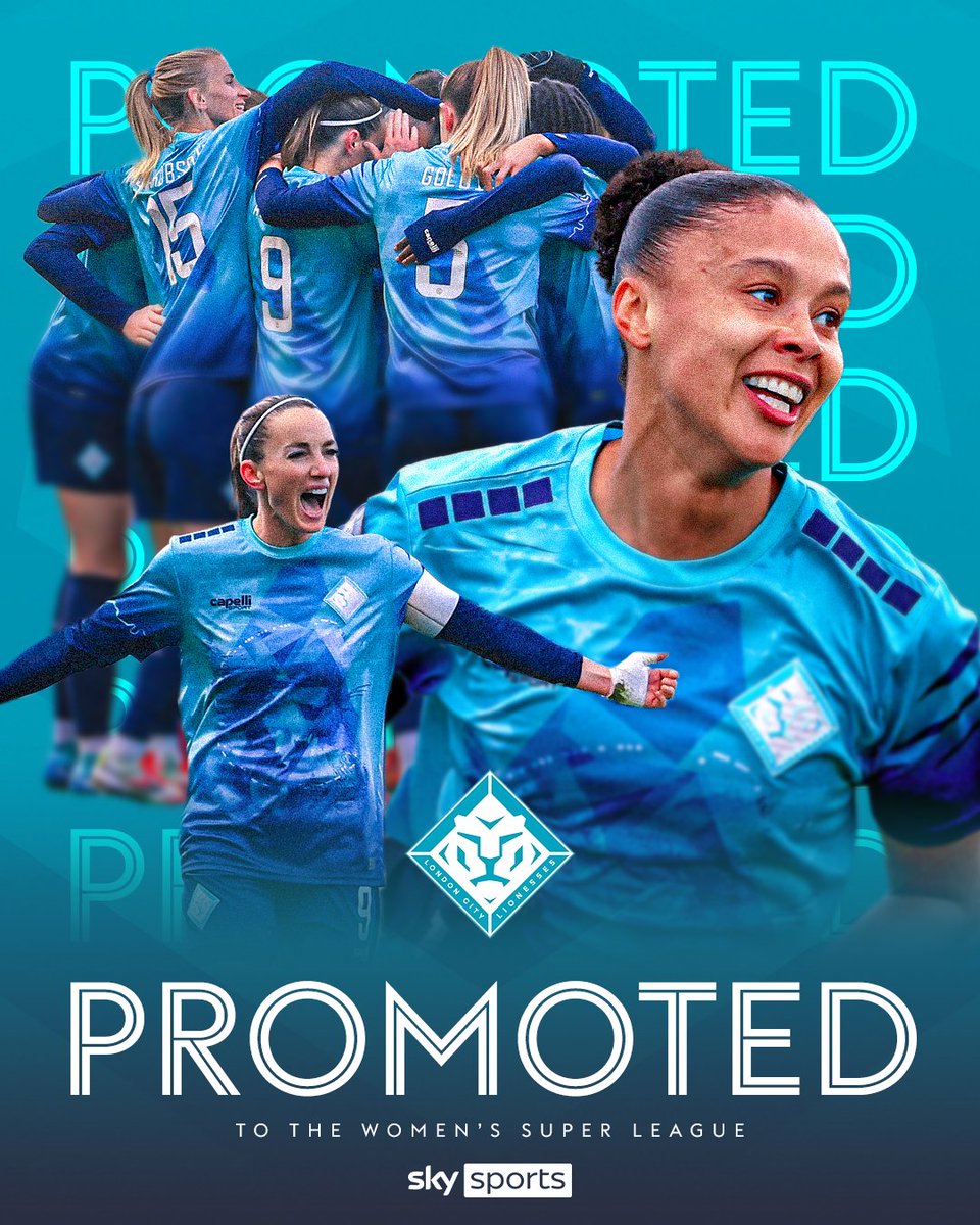 LONDON CITY LIONESSES BECOME THE FIRST FULLY INDEPENDENT CLUB TO EARN PROMOTION TO THE WSL! 🏆