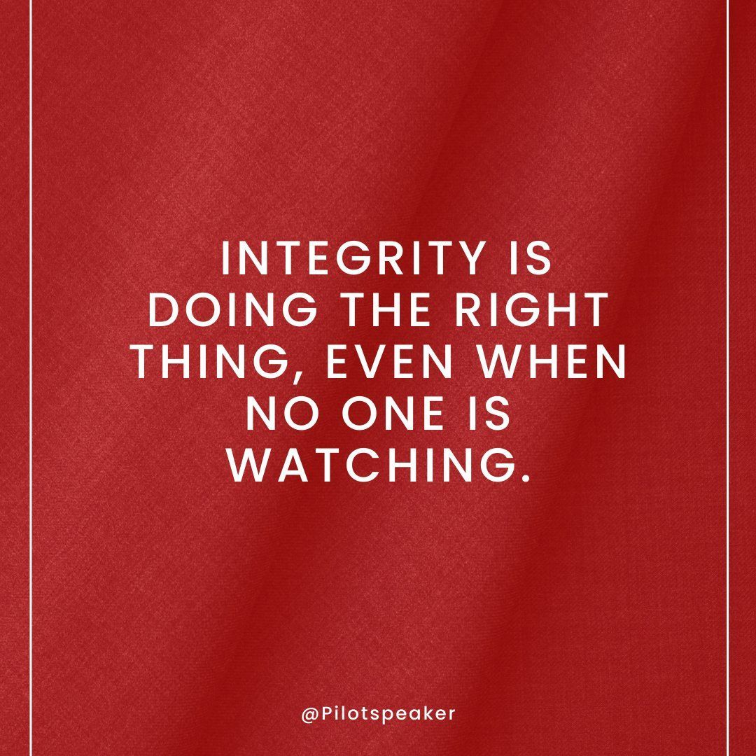 Scott Cochrane (@wscottcochrane) on Twitter photo RT <a href="/pilotspeaker/">Elizabeth McCormick, Motivational Speaker</a>: Integrity is doing the right thing, even when no one is watching. #Leadership RT <a href="/pilotspeaker/">Elizabeth McCormick, Motivational Speaker</a>: Integrity is doing the right thing, even when no one is watching. #Leadership