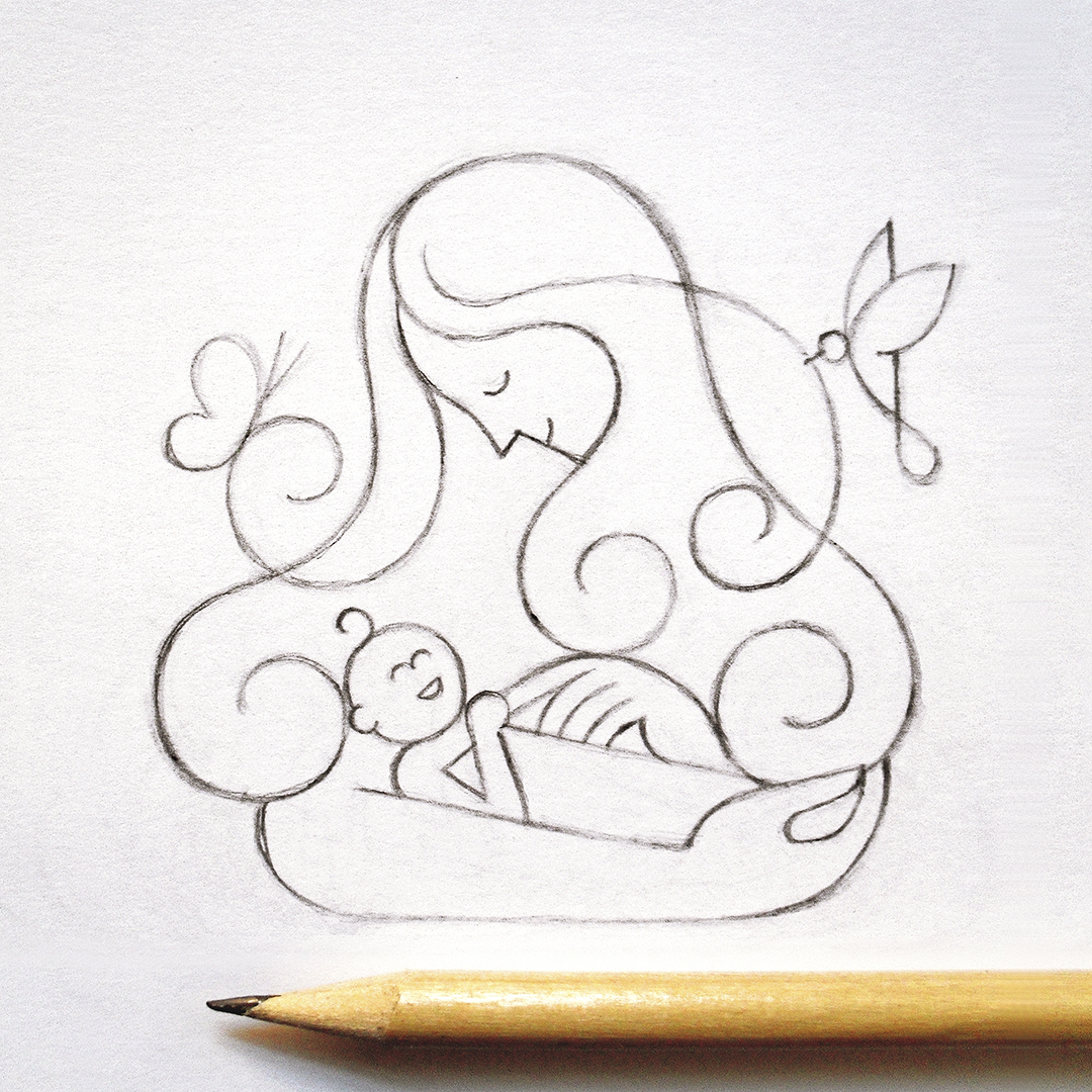 ¡Feliz día, madres! 🧡❤️🧡  

#illustration #draw #sketch #pencildrawing #lineart #art #diadelamadre