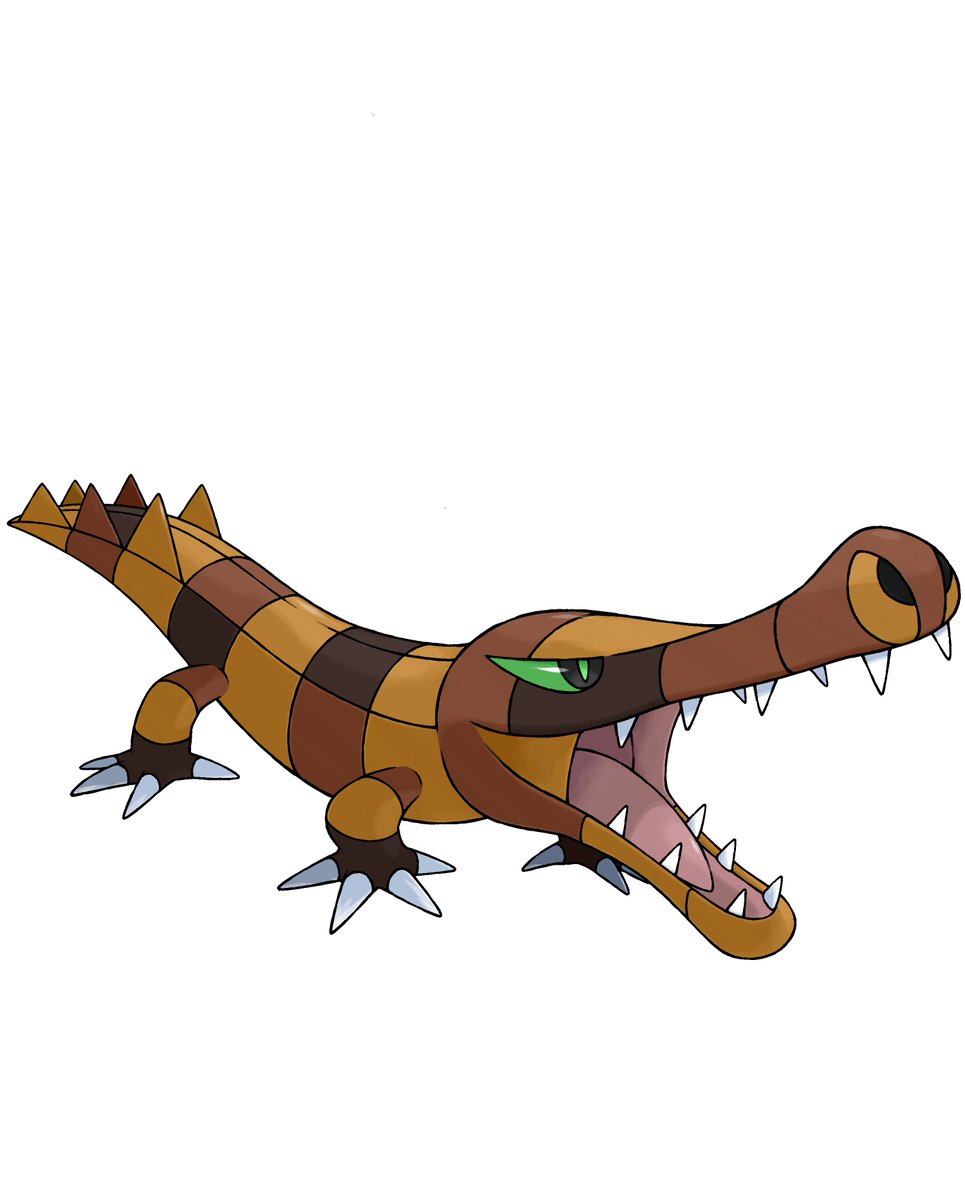GregAndrade22's tweet image. SARCOCROC - Pokemon Predador -
TIPO: PEDRA
GÊNERO: 50% Macho / 50% Fêmea
Este pré-histórico pokemon foi desextinto a partir do “Osteoderma Fóssil”.
#pokemon #pokemonfossil #pokemonfanart #fakemon #sarcosuchus #sugimoristyle