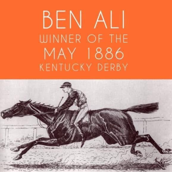 12th running of the Kentucky Derby, had a winning time of 2:36.50 (a Derby record). The winning horse was BEN ALI who was owned by James Ben Ali Haggin. JB Haggin was the patriarch of the 3 generations that acquired what ultimately became the Haggin Museum’s fine art collection.