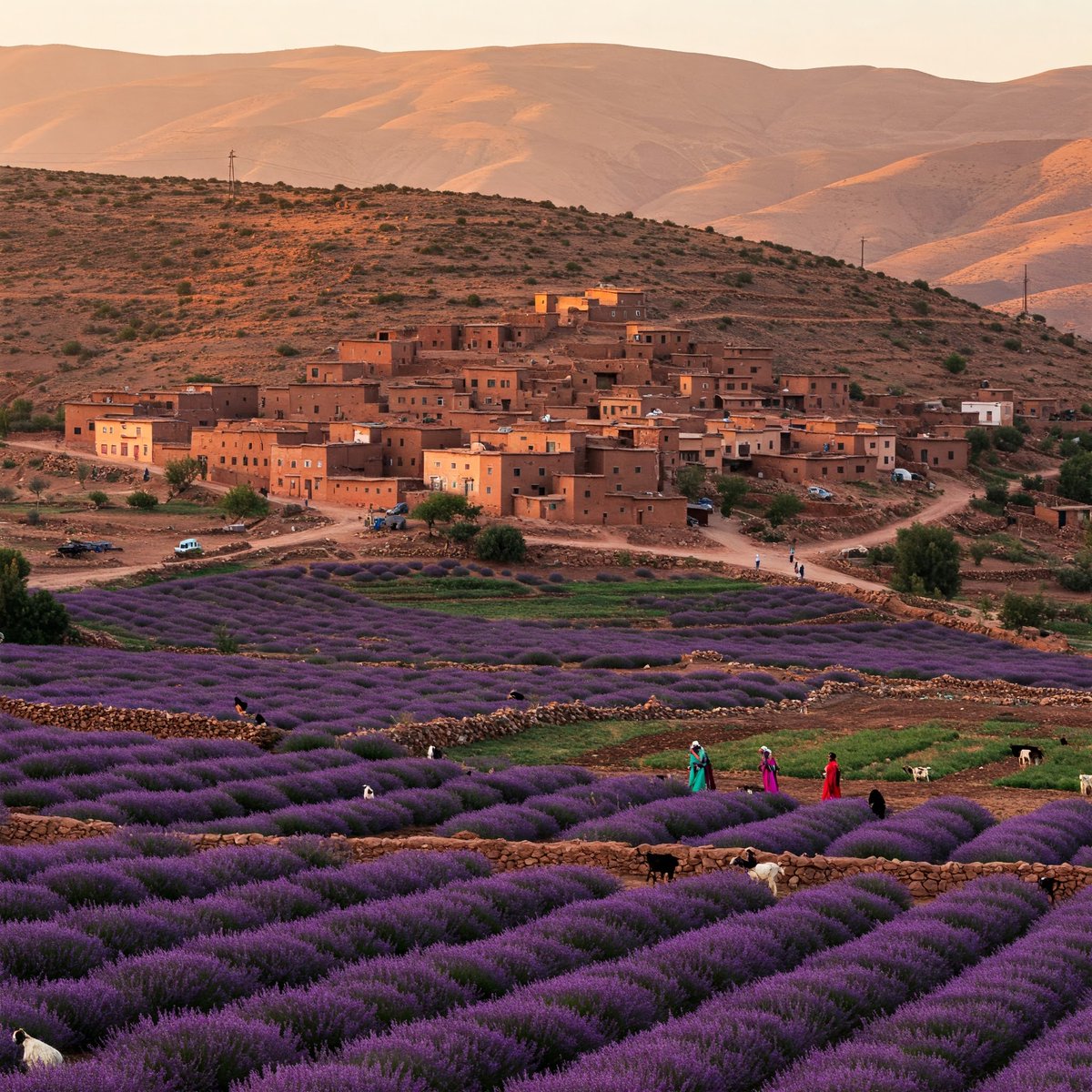 ScenicScroll's tweet photo. Lavender Fields in Morocco🇲🇦 https://t.co/cbxI1EY07a