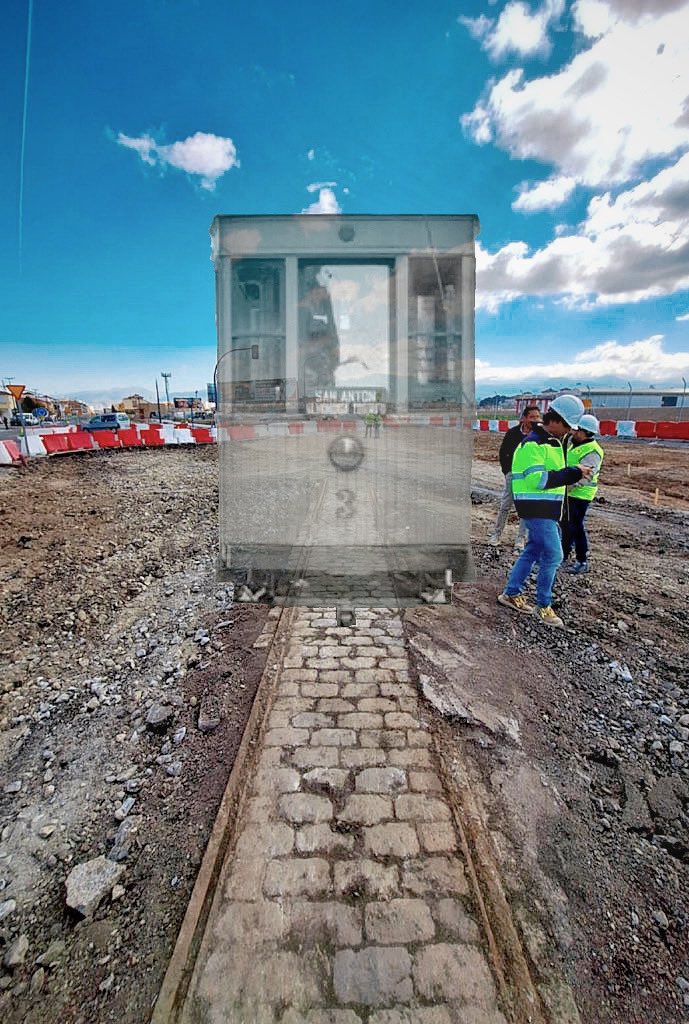 En las obras de la ampliación Sur del <a href="/MetroGranada/">MetropolitanoGranada</a> han desenterrado las vías del antiguo tranvía justo por donde irá el nuevo trazado. Parece que hace más de 100 años nuestros abuelos ya lo tenían bastante claro.