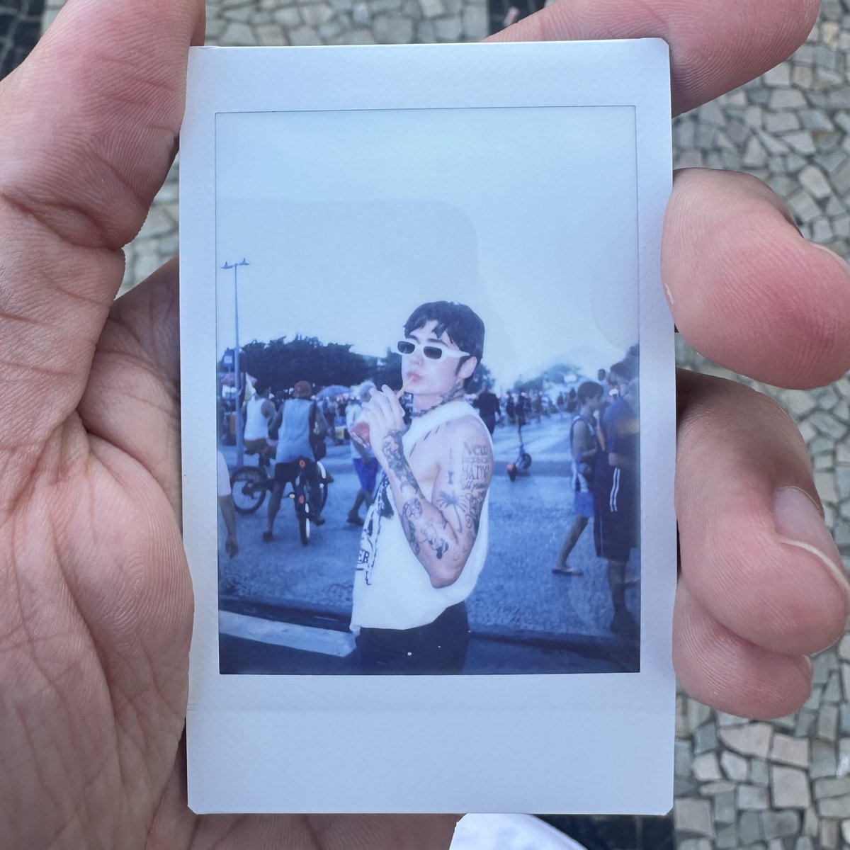 foto rara minha no show da lady gaga copacabana 1994