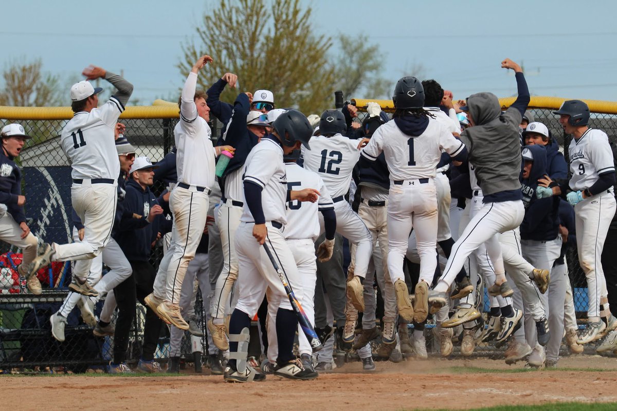 Nick Caruso (@caruson13) on Twitter photo What a picture. <a href="/Ryanmckay28/">Ryan McKay</a> with a go ahead 3 run homer to take a share of the Conference Championship!
This moment encapsulates all of these players hard work, dedication and love for each other coming together at once. These guys deserve every second. See you in the playoffs! What a picture. <a href="/Ryanmckay28/">Ryan McKay</a> with a go ahead 3 run homer to take a share of the Conference Championship!
This moment encapsulates all of these players hard work, dedication and love for each other coming together at once. These guys deserve every second. See you in the playoffs!