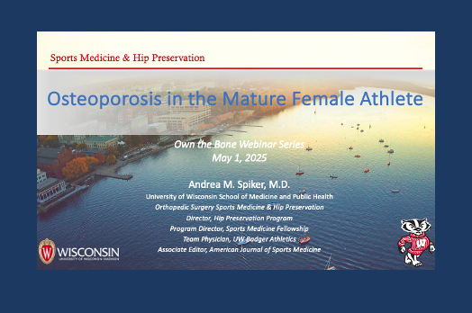 Thank you <a href="/lisacannada/">Lisa Cannada</a> for moderating a great <a href="/aoa1887/">AOA1887</a> Webinar this week! I enjoyed interacting with and learning from the listeners on an important topic! #sportsmedicine #ownthebone