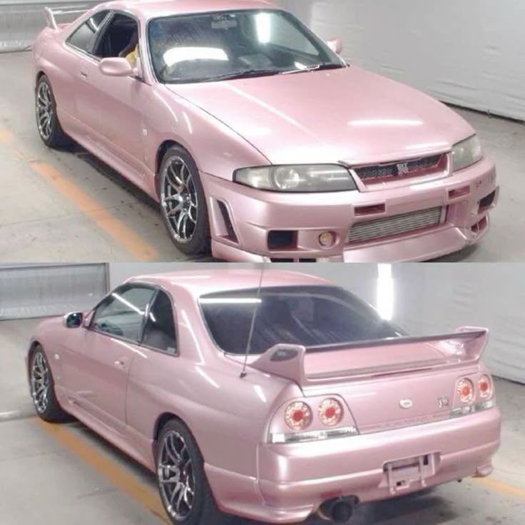 heartipink's tweet photo. pink nissan skyline gtr r33 https://t.co/wlbvUBomJB
