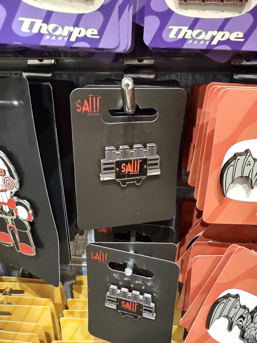 Thorpe Park Mania (@thorpeparkmania) on Twitter photo .<a href="/THORPEPARK/">Thorpe Park Official</a> continue to smash it with their pin badges, an all new 5 in 1 Island pin is now available along with new Saw The Ride and Nemesis Inferno ride car pins! .<a href="/THORPEPARK/">Thorpe Park Official</a> continue to smash it with their pin badges, an all new 5 in 1 Island pin is now available along with new Saw The Ride and Nemesis Inferno ride car pins!