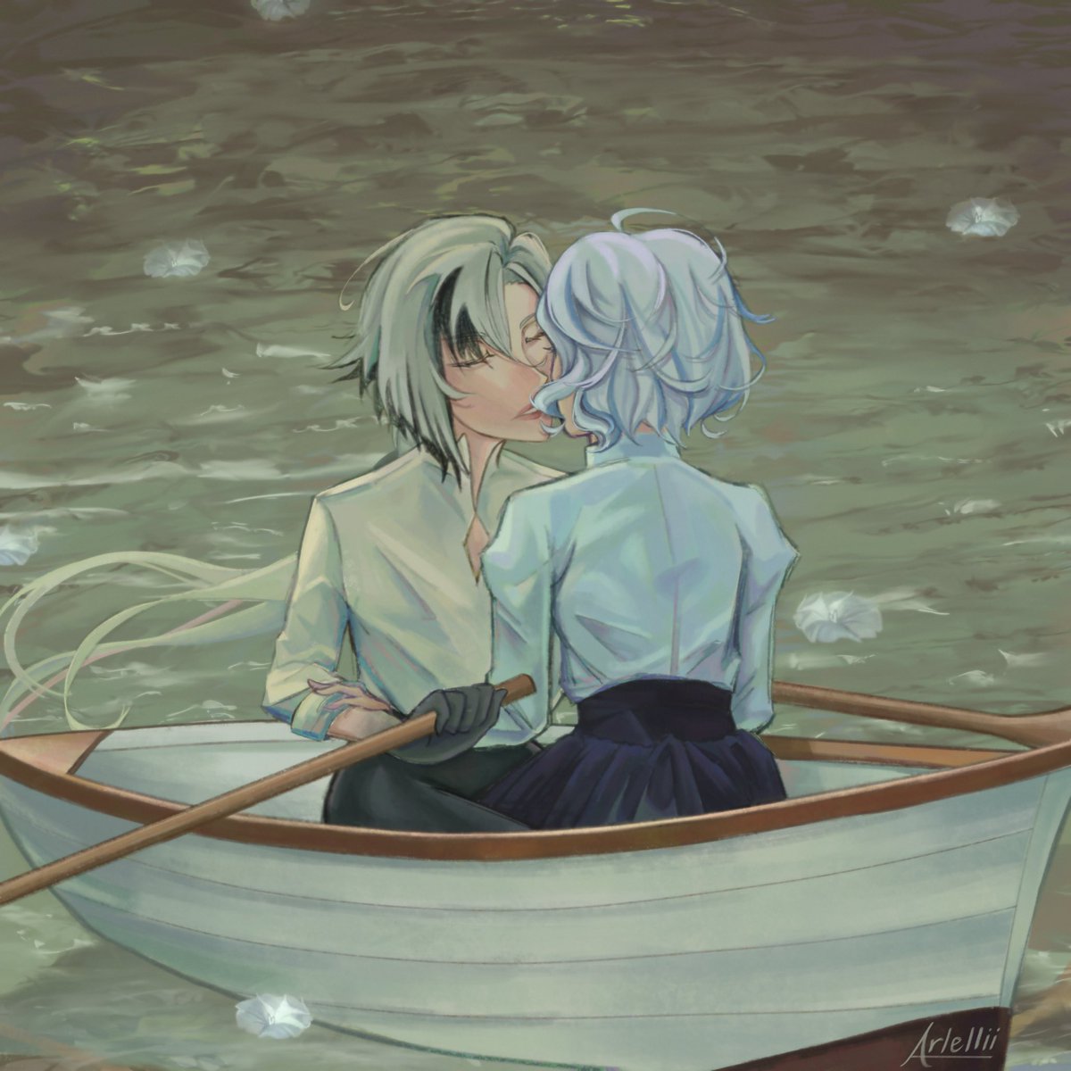 arlellii's tweet image. day one - moonflower/secret love #ArlefuriBlooms #Arlefuri ❌💧