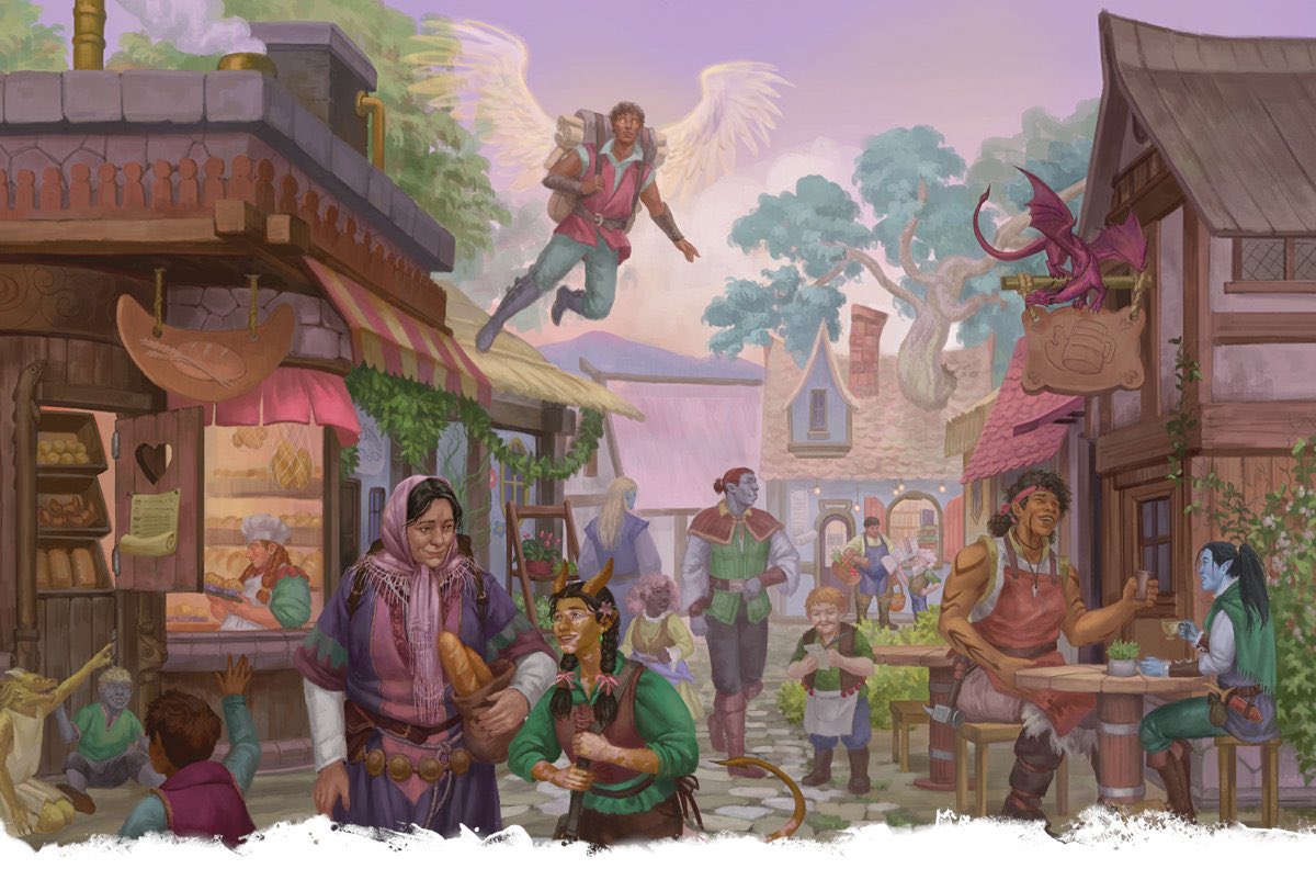 Dolfijnmanjohns's tweet image. new 40K art VS new DnD art