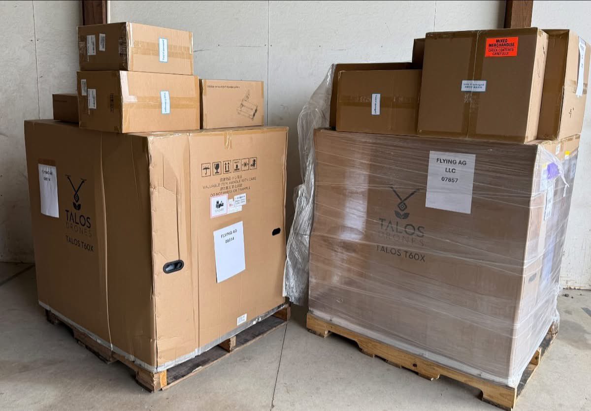 The <a href="/TalosDrones/">Talos Drones</a> T60X has landed! Looking forward to getting it up in the air once spring planting is finished.  We have units in stock and ready to ship. If you have any questions about this drone or any other drone we have to offer reach out to us today.
