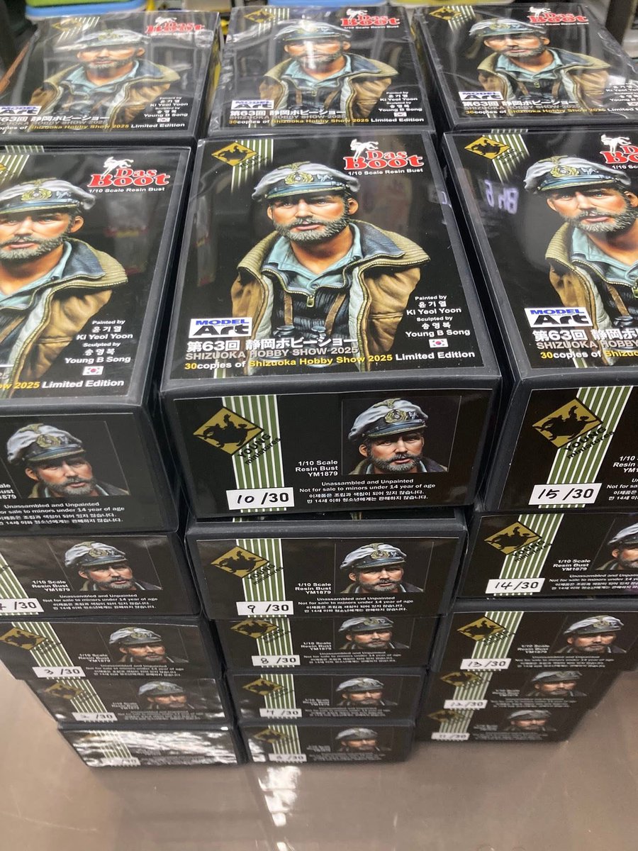 mark761214's tweet image. 第63回 静岡ホビーショー SHIZUOKA HOBBY SHOW 2025
これを記念して、Model Artとのコラボレーションにより、ユン・ギヨル氏の特別なボックスアート製品を限定販売いたします。
数量は30個限定となっておりますので、この特別な機会をお見逃しなく!