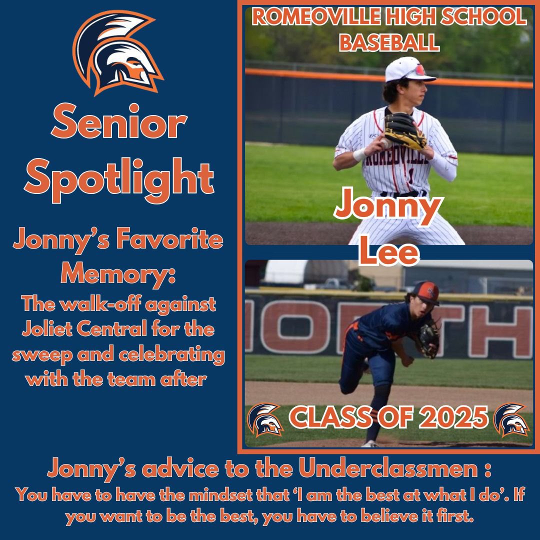 On Day 2 of the Senior Day Countdown we celebrate 3 year starter Jonny Lee! <a href="/SpartansofRHS/">RHS Athletics and Activities</a> <a href="/SpartansBooster/">Romeoville HS Athletic Boosters</a>