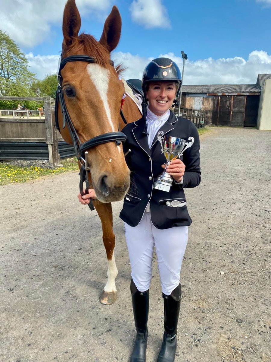 Coolmoyne . Local Intro Dressage champion 2025.  ( in between jumping fences)

Last year our gorgeous Bentham (who is sadly no longer with us) won the trophy, I was gutted to have to return it today, but we are taking it home with us for the second year running! 🏆