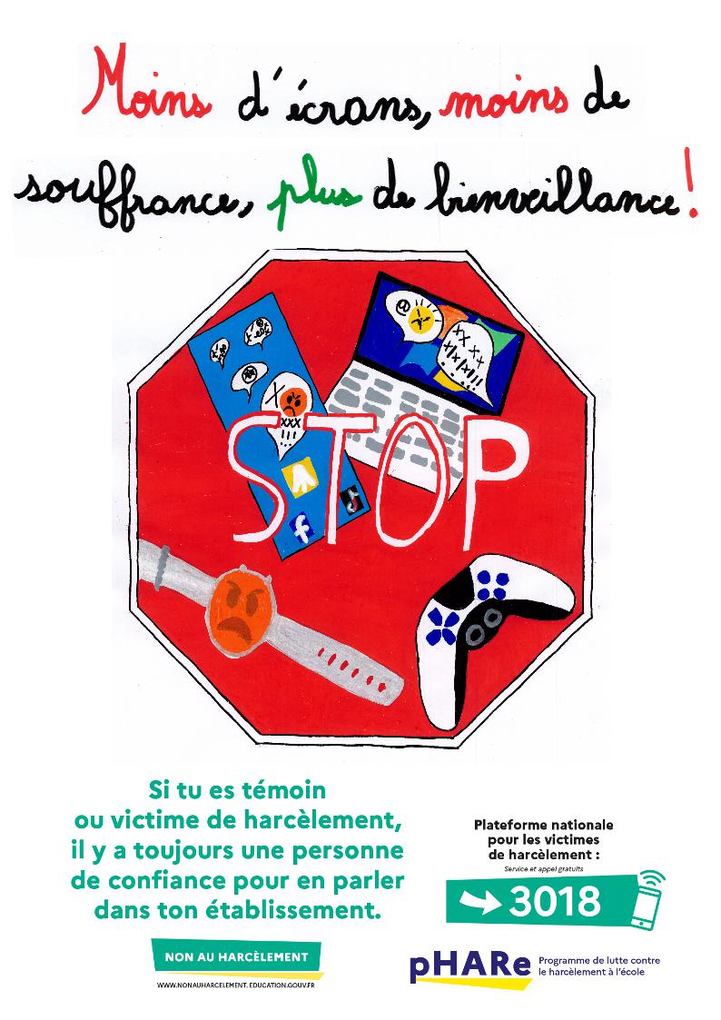 Félicitations à la classe de CM1/CM2 de l'école de Gacé <a href="/Circo_L_AIGLE/">Circonscription de L'AIGLE</a> pour l'obtention du prix départemental "Prix Spécial Prévention du Cyberharcelement remis par <a href="/dsden61/">DSDEN61</a>