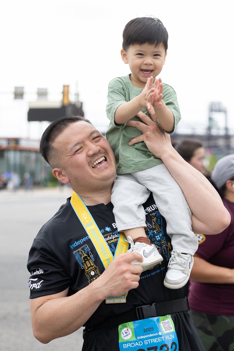 Yesterday, he started his day working at the restaurant, then moved to P’s&amp;Q’s for the annual BBQ on the patio. Just the next morning, he was ready to run the Broad Street! Such dedication, this is Rick’s 15th run at @ibxrun10 ! Conrad is proud! 

Congrats to ALL the runners!