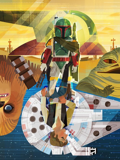 May the 4th be with you!
Here are few #starwars pieces I have done for @disney #wondergroundgallery in the past
#maythe4th #maytheforce <a href="/starwars/">Star Wars</a> @lucasfilm 
#joeychou