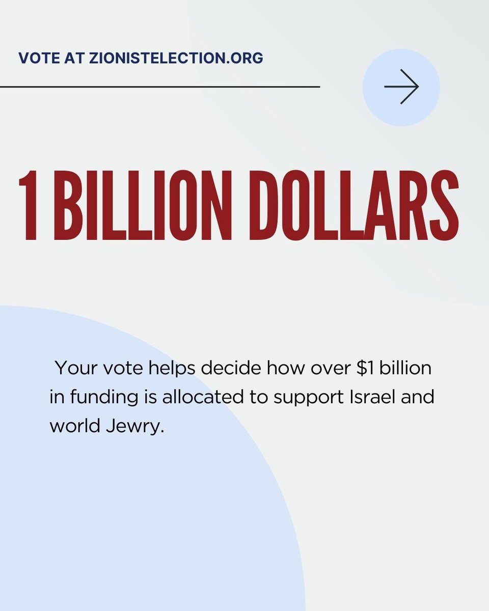 AZM4Israel's tweet image. 🗳️ Have you voted in the World Zionist Congress election?

Today is the final day. These are the final hours to make your voice heard and shape the future of the Jewish people. ✡️

Voting closes at 11:59 PM PT — cast your ballot now. 

VOTE AT ZIONISTELECTION.ORG…